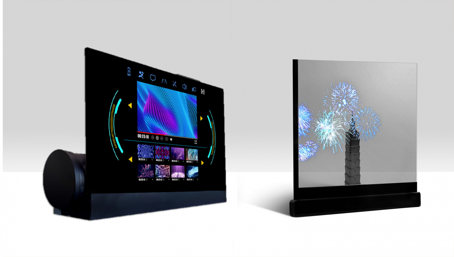 可捲式、折疊性、高透明